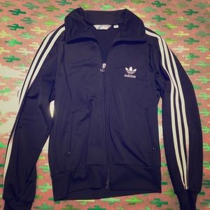 Adidas black track jacket